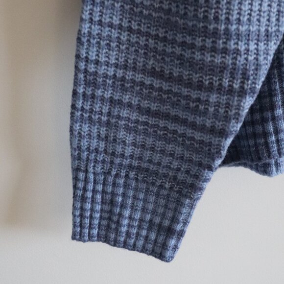 Aerie Womens Blue S Oversized Striped Wool Pullover Lounge Slouchy Sweater - Picture 8 of 14